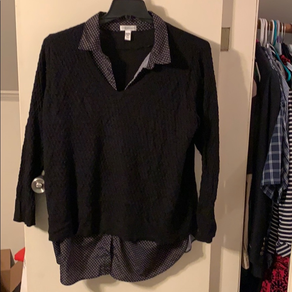 Sweater/Dress shirt combo